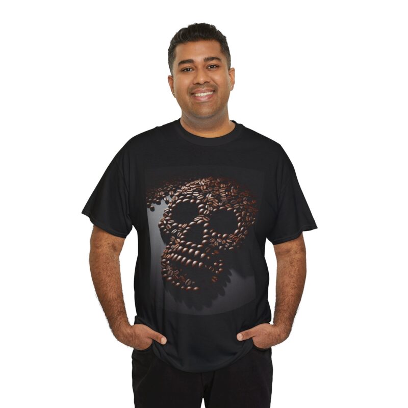 Coffee Skull - Unisex Heavy Cotton Tee - Image 17