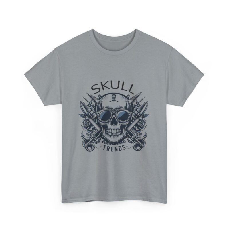 Skull Trends Logo Tshirt - Unisex Heavy Cotton Tee - Image 192