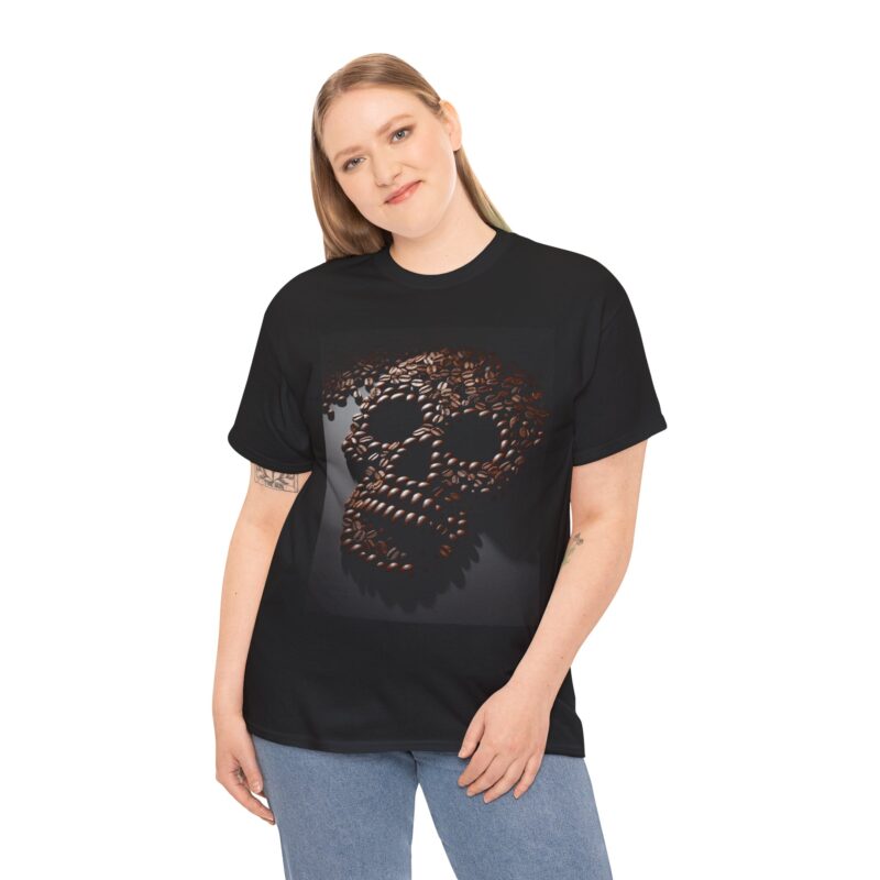 Coffee Skull - Unisex Heavy Cotton Tee - Image 12