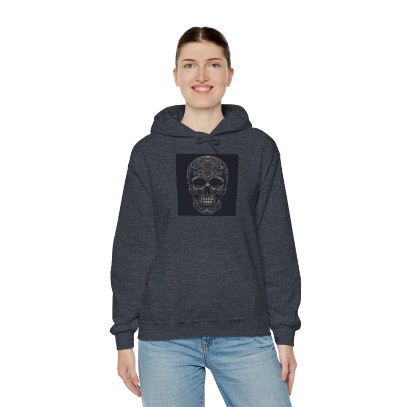 Large Skull - Unisex Heavy Blend™ Hooded Sweatshirt - Image 73