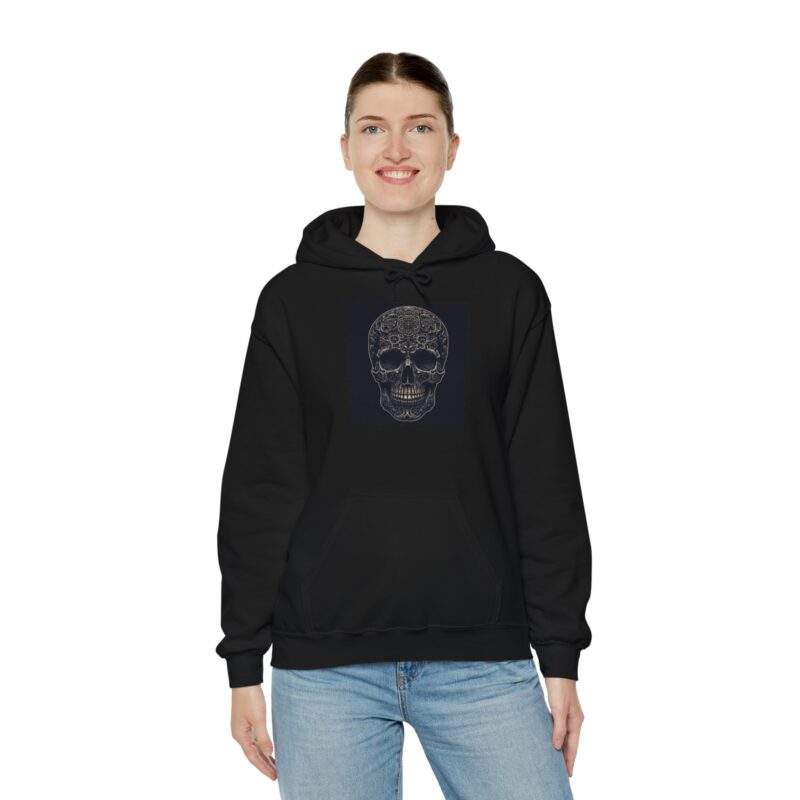 Large Skull - Unisex Heavy Blend™ Hooded Sweatshirt - Image 8