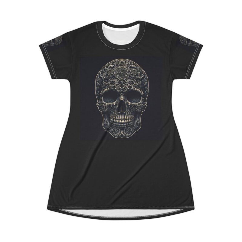 Large Skull - T-Shirt Dress - Image 2