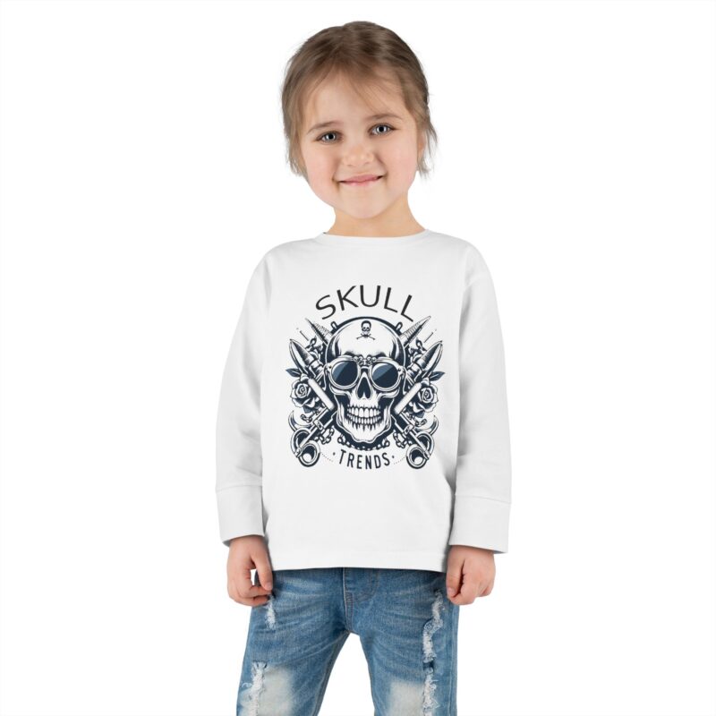 Skull Trends - Toddler Long Sleeve Tee - Image 4