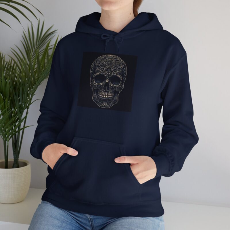 Large Skull - Unisex Heavy Blend™ Hooded Sweatshirt - Image 91