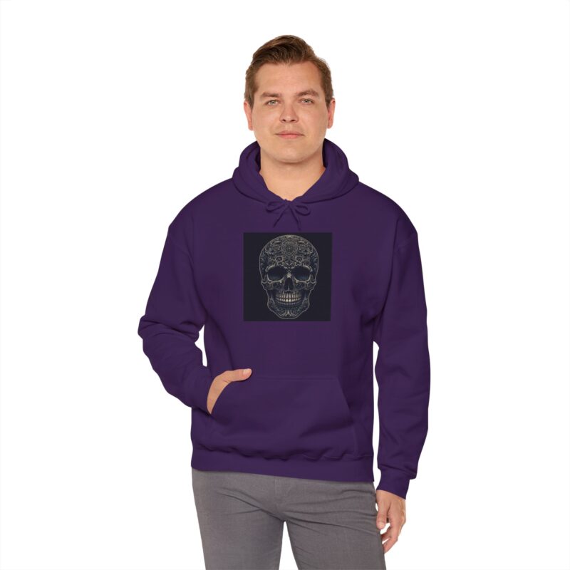 Large Skull - Unisex Heavy Blend™ Hooded Sweatshirt - Image 100