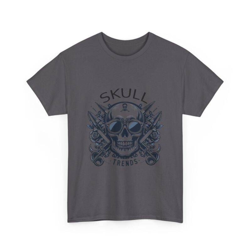 Skull Trends Logo Tshirt - Unisex Heavy Cotton Tee - Image 273