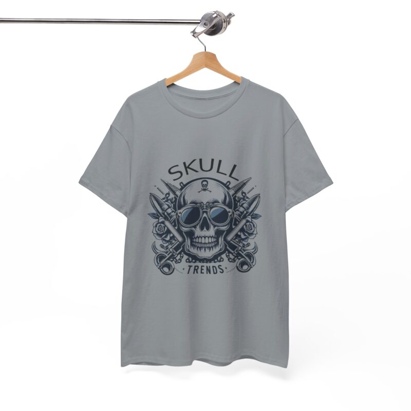 Skull Trends Logo Tshirt - Unisex Heavy Cotton Tee - Image 196