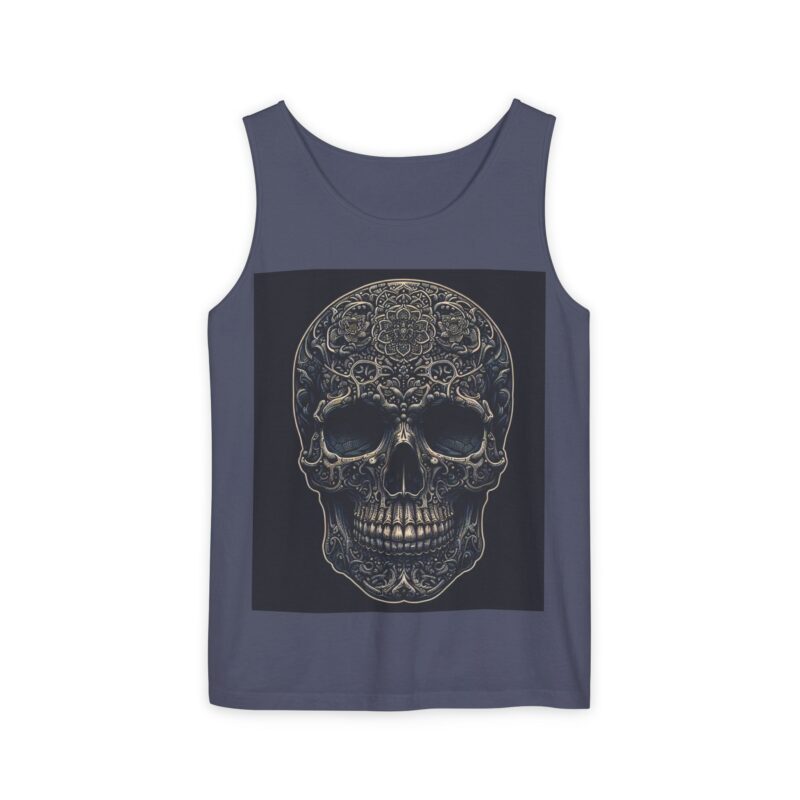 Large Skull - Unisex Garment-Dyed Tank Top - Image 17