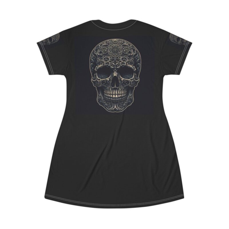 Large Skull - T-Shirt Dress - Image 3