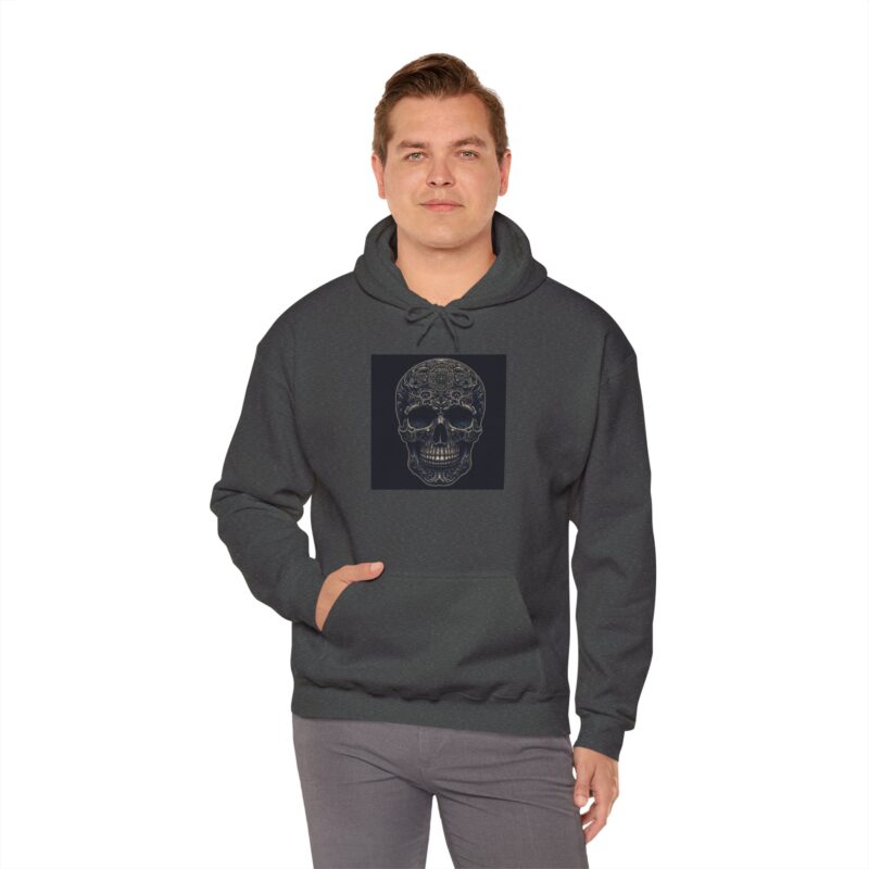 Large Skull - Unisex Heavy Blend™ Hooded Sweatshirt - Image 61