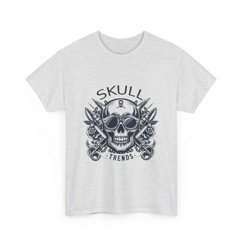 Skull Trends Logo Tshirt - Unisex Heavy Cotton Tee - Image 57