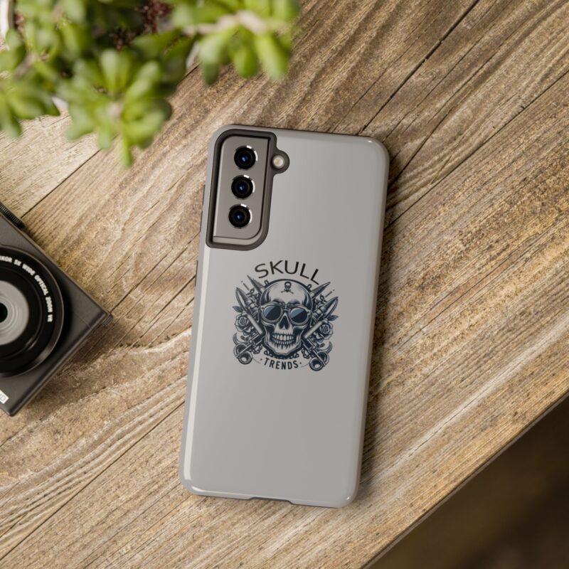 Skull Trends - Grey Phone Tough Phone Cases - Image 125