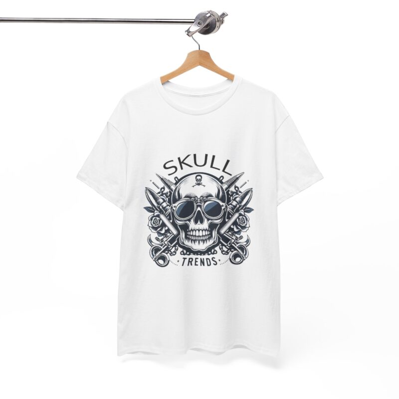 Skull Trends Logo Tshirt - Unisex Heavy Cotton Tee - Image 7