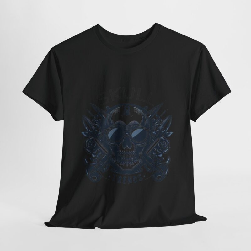 Skull Trends Logo Tshirt - Unisex Heavy Cotton Tee - Image 87