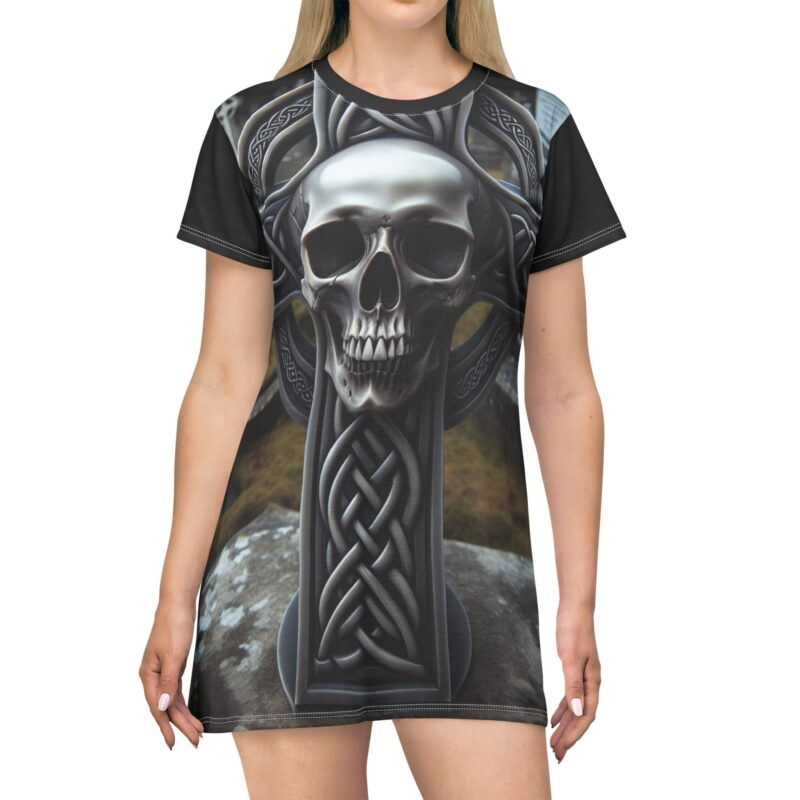 Skull Trends - Celtic Cross T-Shirt Dress - Image 3