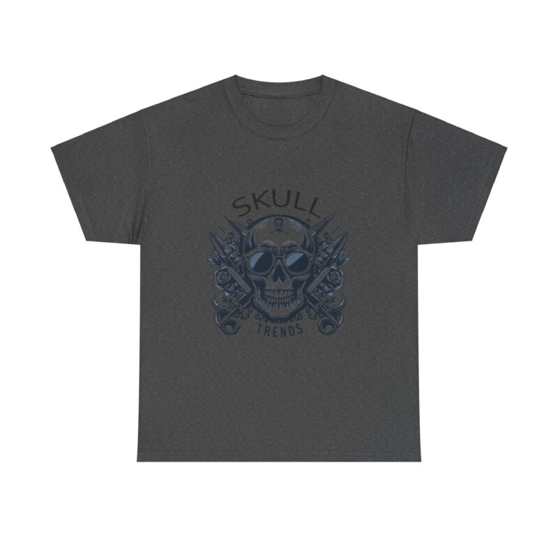 Skull Trends Logo Tshirt - Unisex Heavy Cotton Tee - Image 244