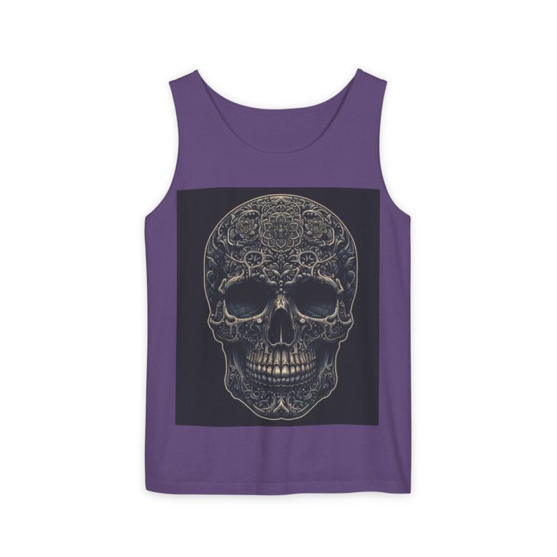 Large Skull - Unisex Garment-Dyed Tank Top - Image 33