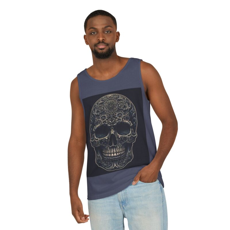 Large Skull - Unisex Garment-Dyed Tank Top - Image 22