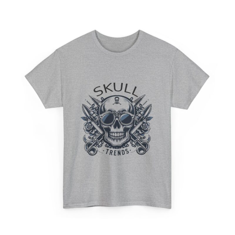 Skull Trends Logo Tshirt - Unisex Heavy Cotton Tee - Image 138