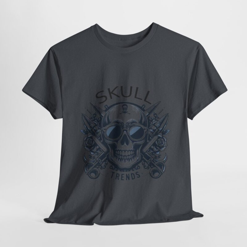 Skull Trends Logo Tshirt - Unisex Heavy Cotton Tee - Image 303