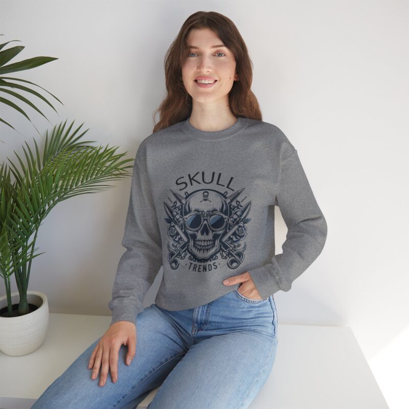 Skull Trends - Unisex Heavy Blend™ Crewneck Sweatshirt - Image 77