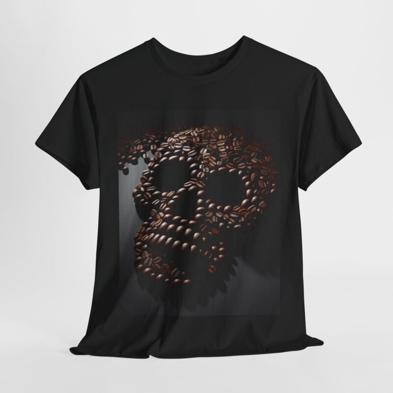 Coffee Skull - Unisex Heavy Cotton Tee - Image 6