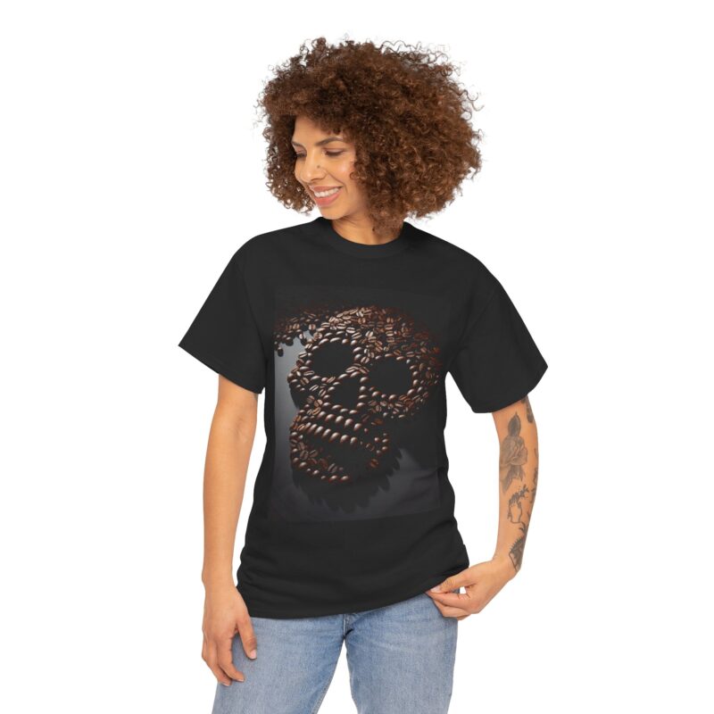 Coffee Skull - Unisex Heavy Cotton Tee - Image 11