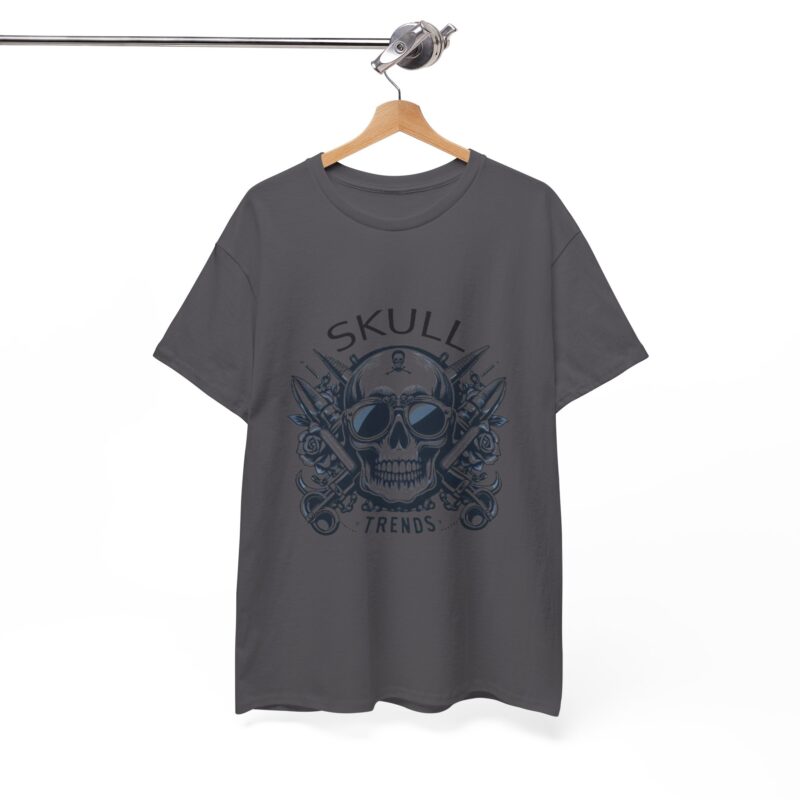 Skull Trends Logo Tshirt - Unisex Heavy Cotton Tee - Image 277