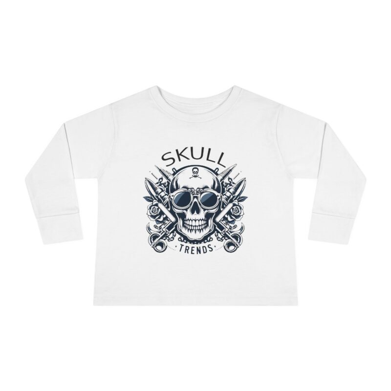 Skull Trends - Toddler Long Sleeve Tee - Image 2