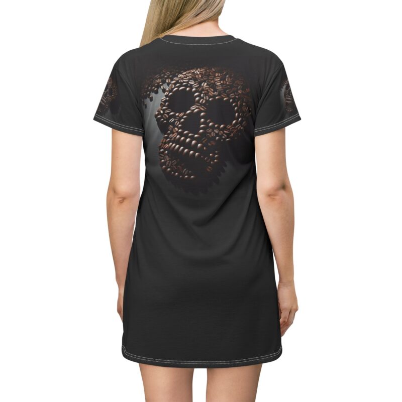 Coffee Skull - T-Shirt Dress - Image 4