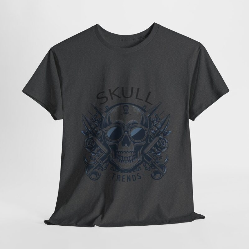 Skull Trends Logo Tshirt - Unisex Heavy Cotton Tee - Image 249