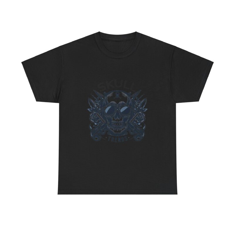 Skull Trends Logo Tshirt - Unisex Heavy Cotton Tee - Image 82