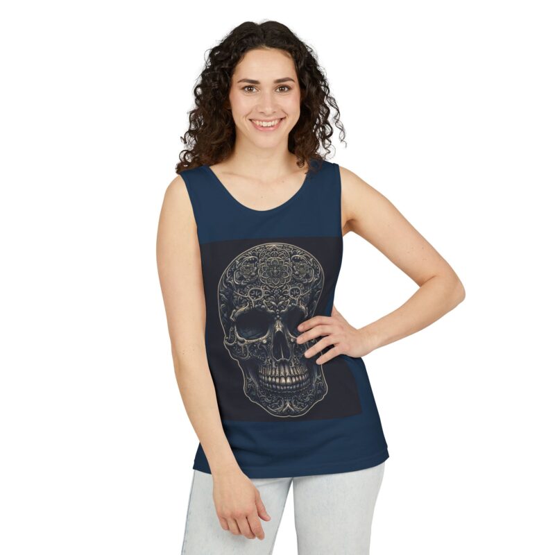 Large Skull - Unisex Garment-Dyed Tank Top - Image 29