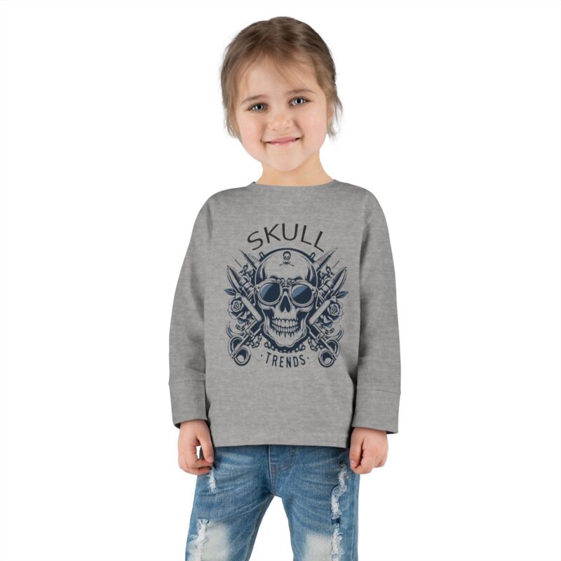 Skull Trends - Toddler Long Sleeve Tee - Image 8