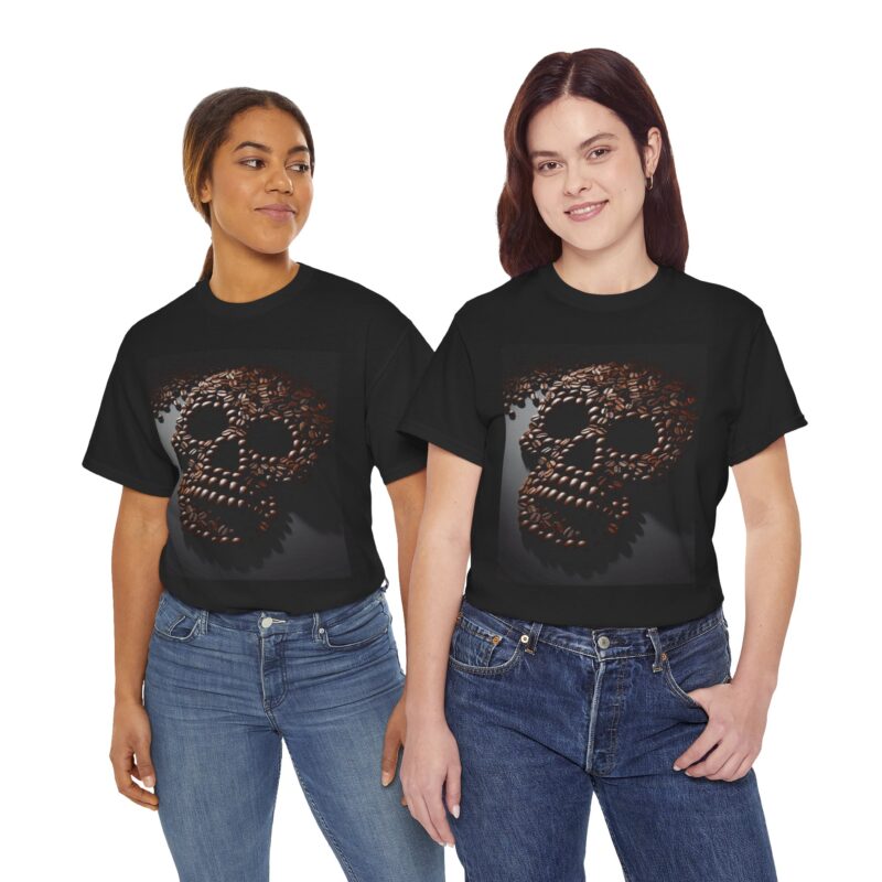 Coffee Skull - Unisex Heavy Cotton Tee - Image 25