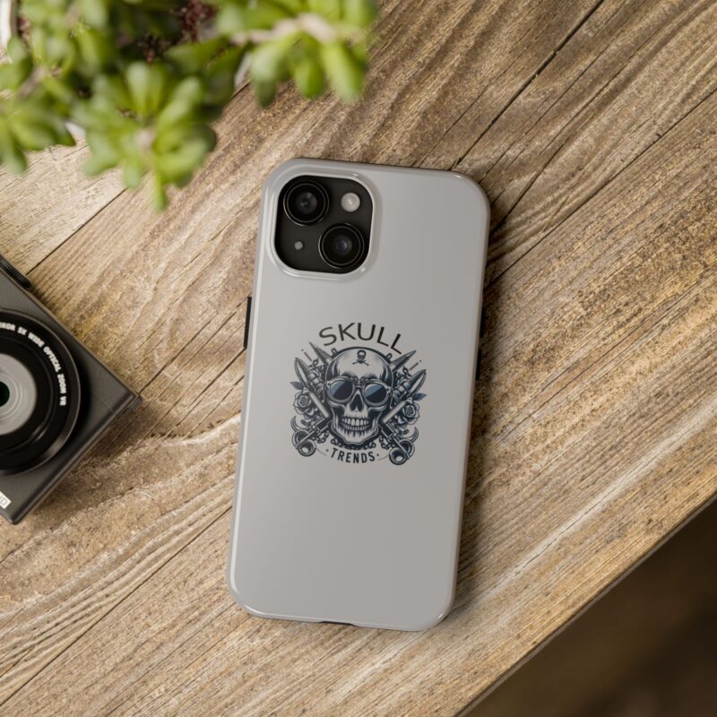 Skull Trends - Grey Phone Tough Phone Cases - Image 5