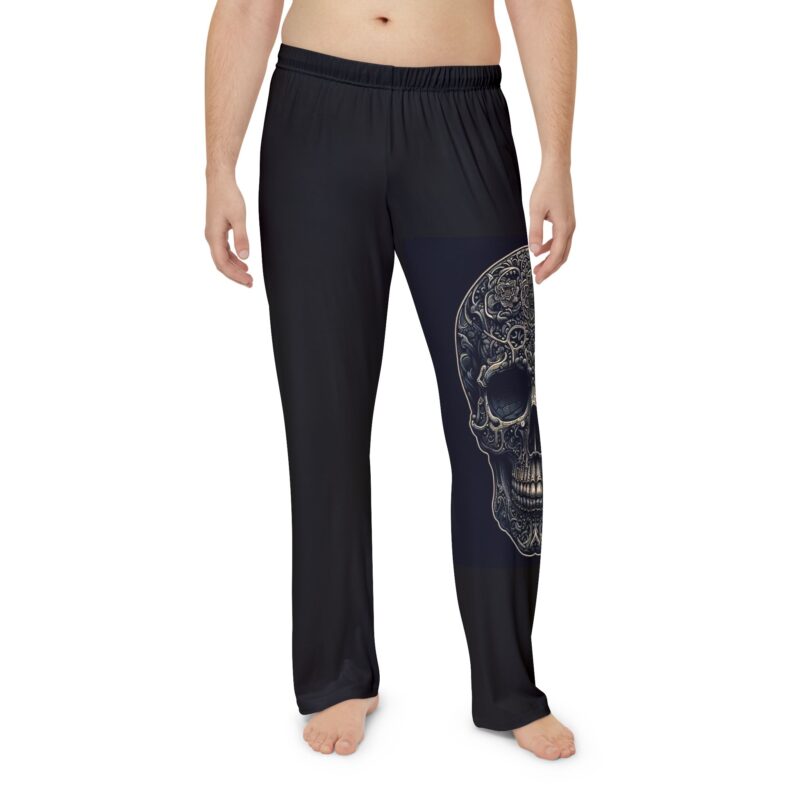 Large Skull - Men's Pajama Pants - Image 3