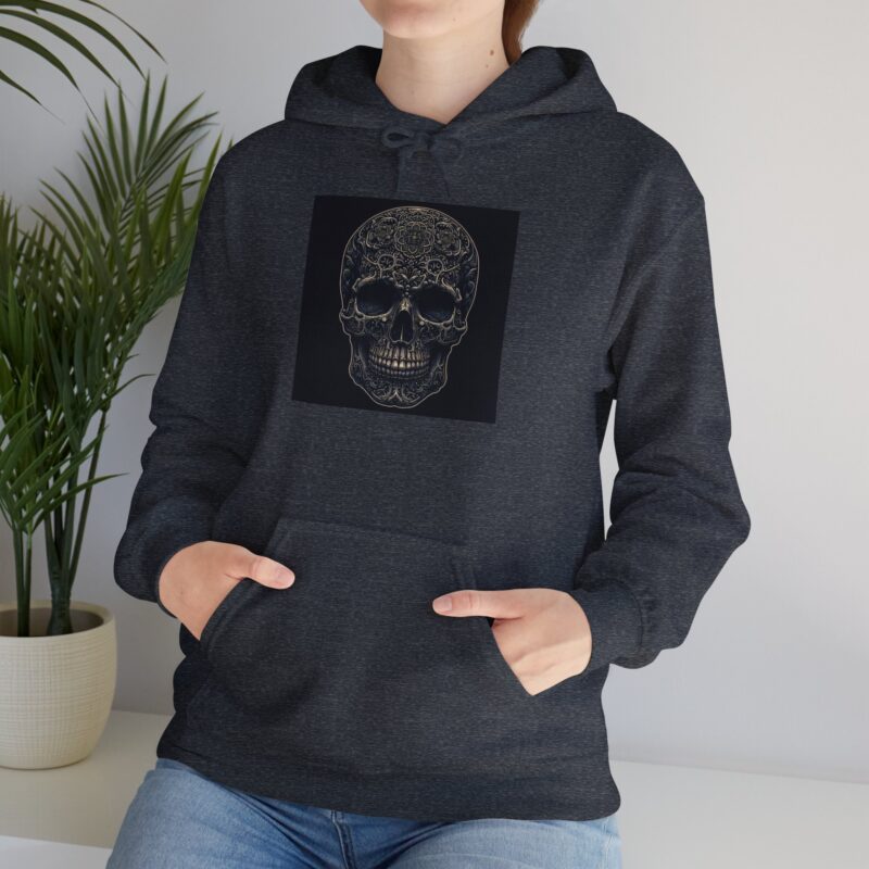 Large Skull - Unisex Heavy Blend™ Hooded Sweatshirt - Image 78