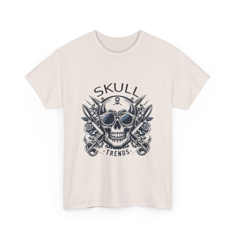 Skull Trends Logo Tshirt - Unisex Heavy Cotton Tee - Image 111