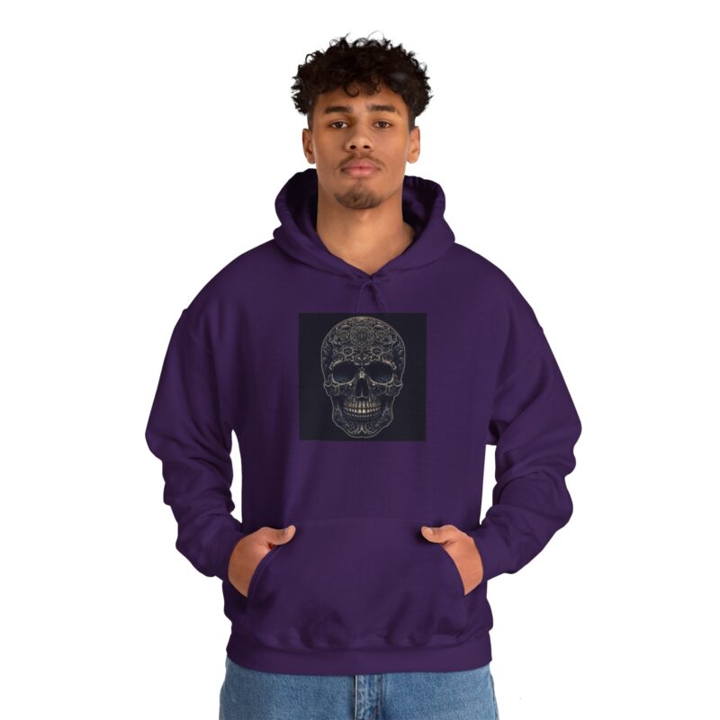 Large Skull - Unisex Heavy Blend™ Hooded Sweatshirt - Image 98