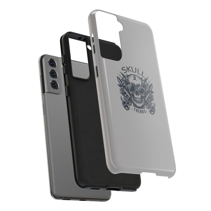 Skull Trends - Grey Phone Tough Phone Cases - Image 124