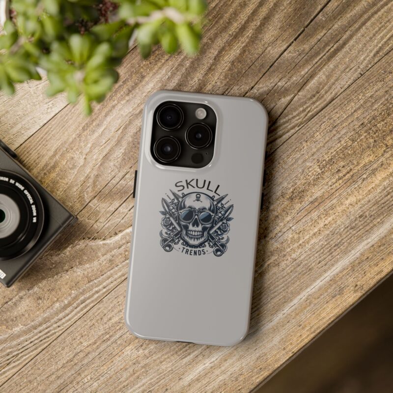 Skull Trends - Grey Phone Tough Phone Cases - Image 95