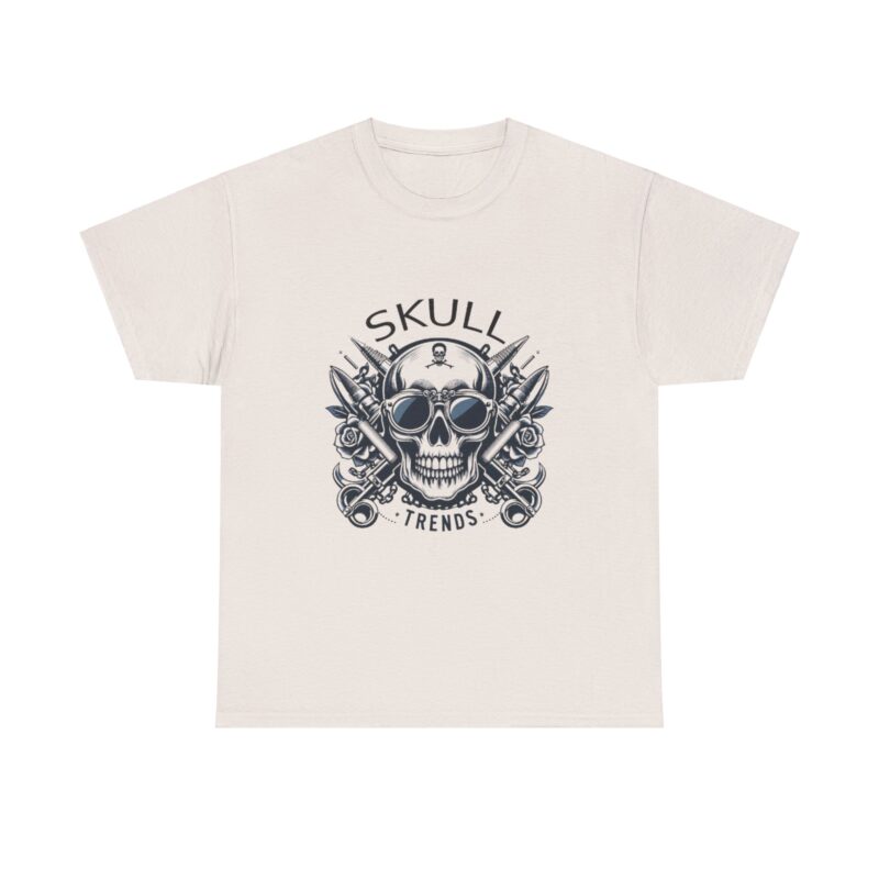 Skull Trends Logo Tshirt - Unisex Heavy Cotton Tee - Image 109