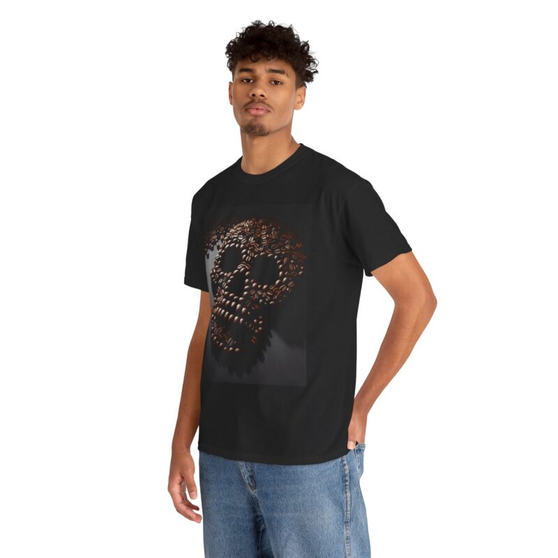 Coffee Skull - Unisex Heavy Cotton Tee - Image 14