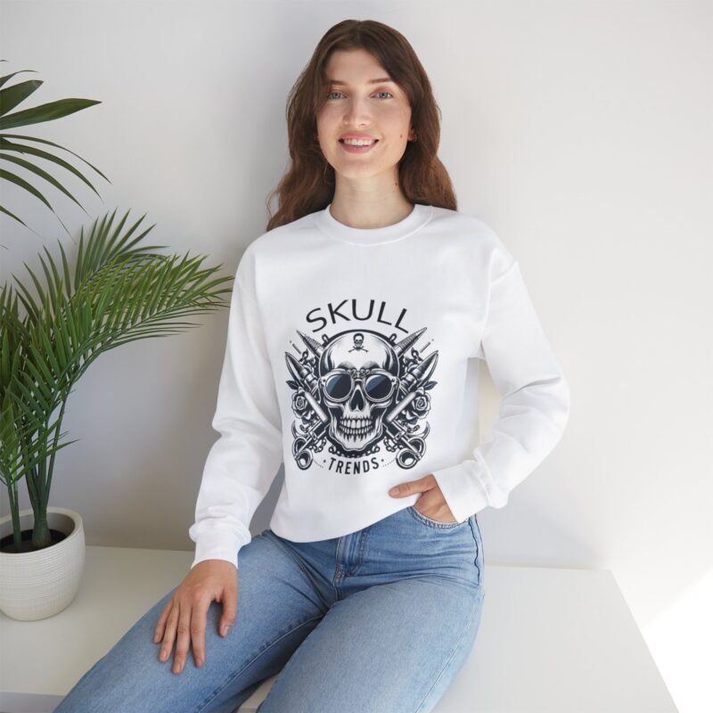 Skull Trends - Unisex Heavy Blend™ Crewneck Sweatshirt - Image 11