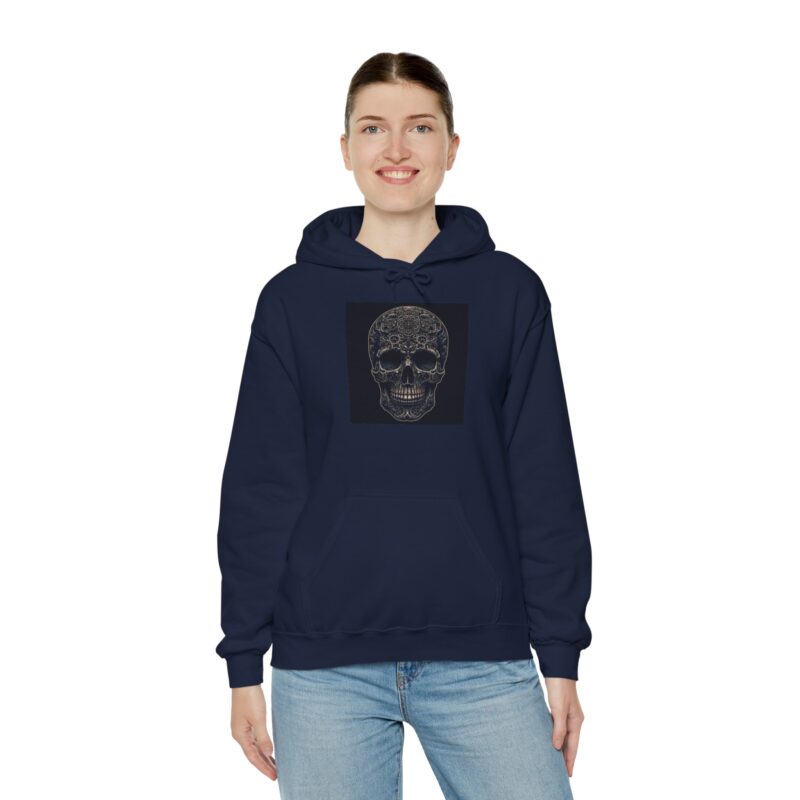 Large Skull - Unisex Heavy Blend™ Hooded Sweatshirt - Image 86