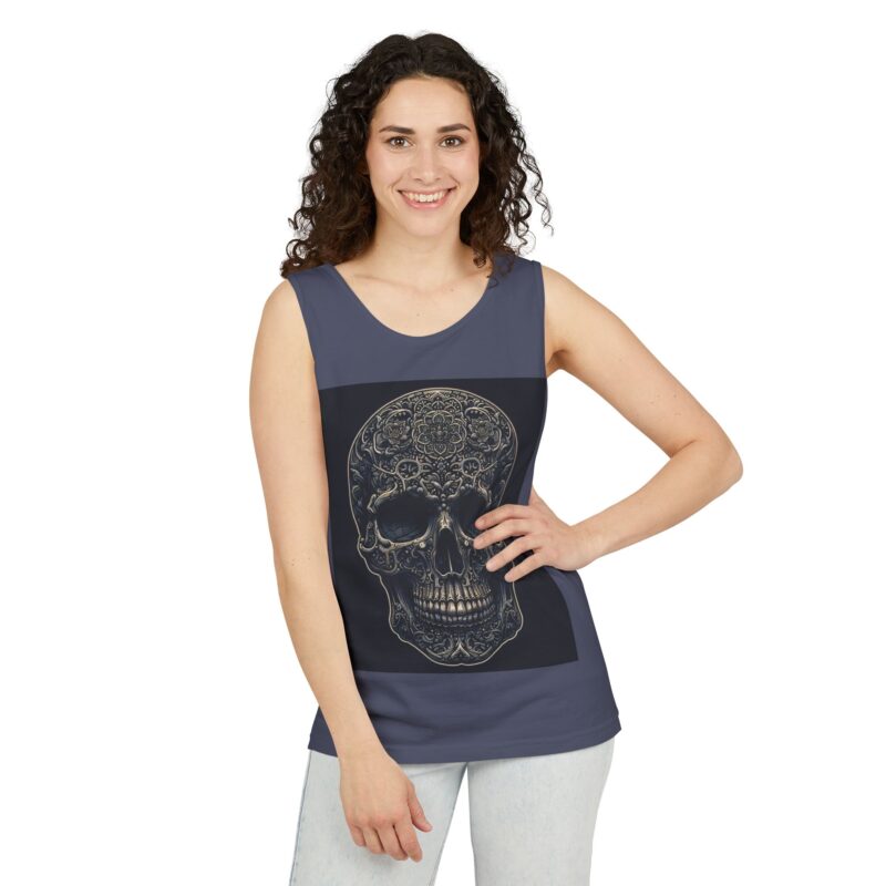 Large Skull - Unisex Garment-Dyed Tank Top - Image 21