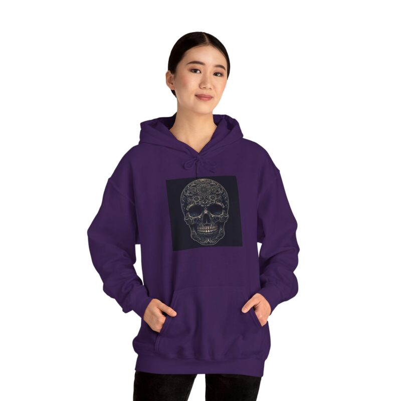 Large Skull - Unisex Heavy Blend™ Hooded Sweatshirt - Image 97