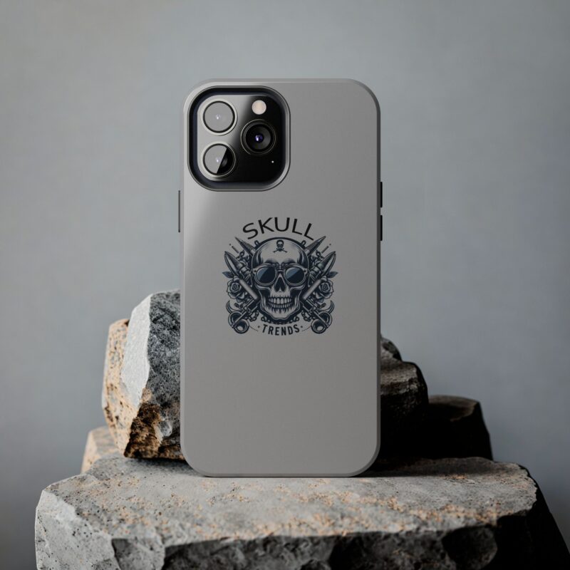 Skull Trends - Grey Phone Tough Phone Cases - Image 81