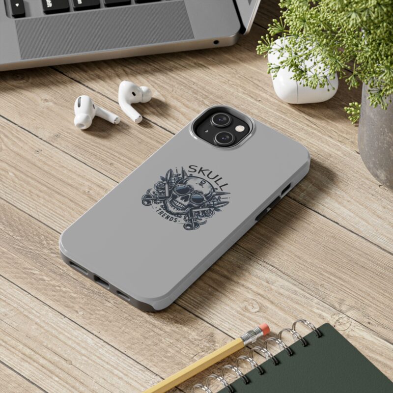 Skull Trends - Grey Phone Tough Phone Cases - Image 90